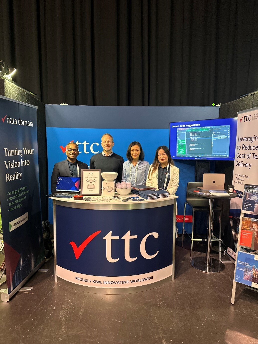 TTC Global and Data Domain team at our booth