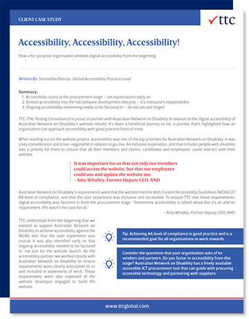 Case Study: Australian Network on Disability