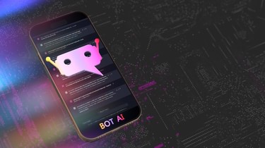 AI chatbot on phone istock image