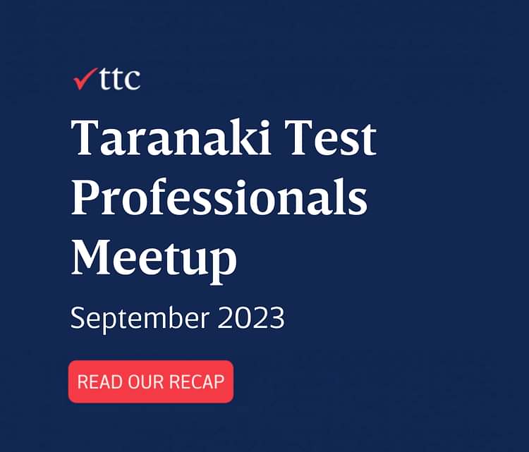Taranaki Test Professionals Meetup Cover2